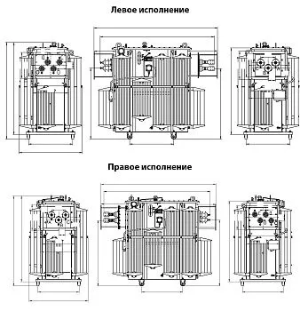 Фото чертежа ТМГФ 400/10/0,4 Фото чертежа ТМГФ 400/10/0,4
